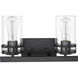 Lunden 2 Light 14.5 inch Matte Black Vanity Light Wall Light